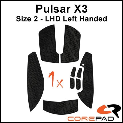 Corepad Soft Grips Grip Tape BTL BT.L Pulsar X3 Size 2 Medium Regular LHD Left Handed Hand